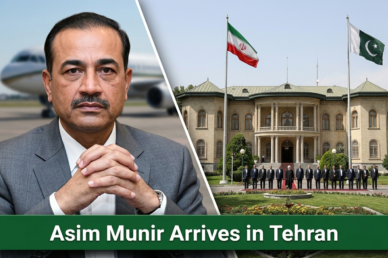 Army Chief Field Marshal Asim Munir Arrives in Tehran for High-Stakes Regional Mediation