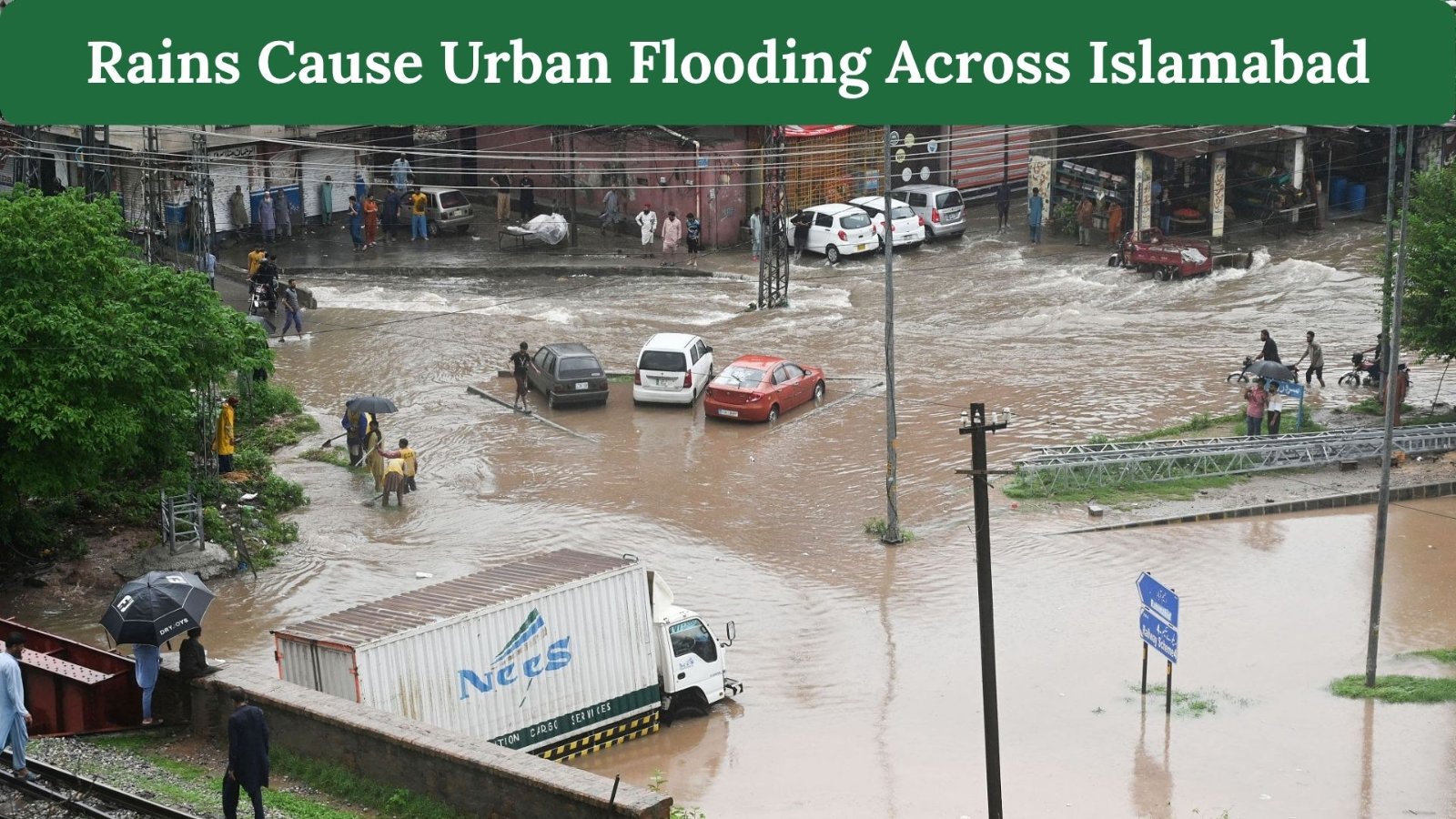 Heavy Monsoon Rains Cause Urban Flooding Across Islamabad and Rawalpindi