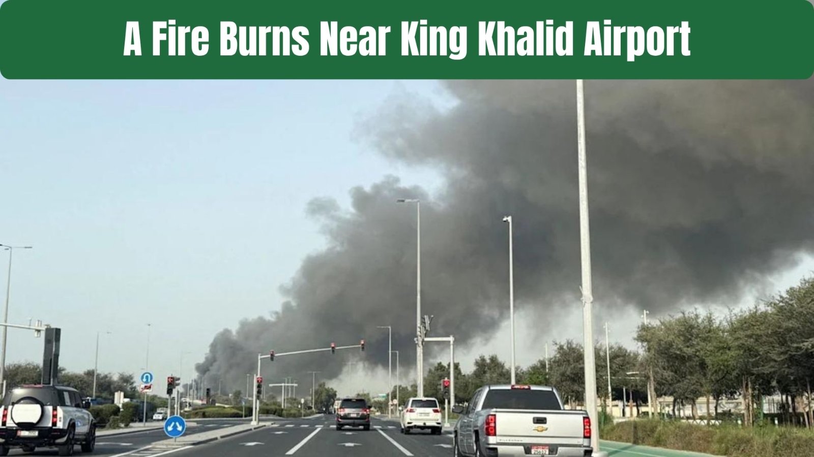 Riyadh Under Air-Raid Alert as Explosions and Black Smoke Reported Near Airport