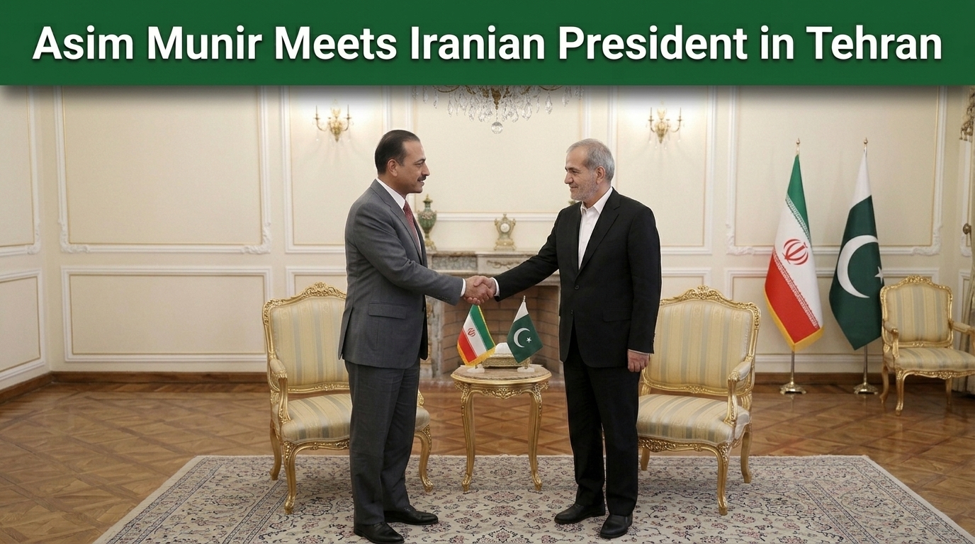 Army Chief Field Marshal Asim Munir Meets Iranian President in Tehran for Peace Talks