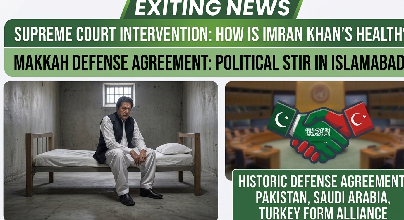 Supreme Court Intervenes on Imran Khan's Health Status as Makkah Defence Accord Dominates Islamabad’s Political Arena
