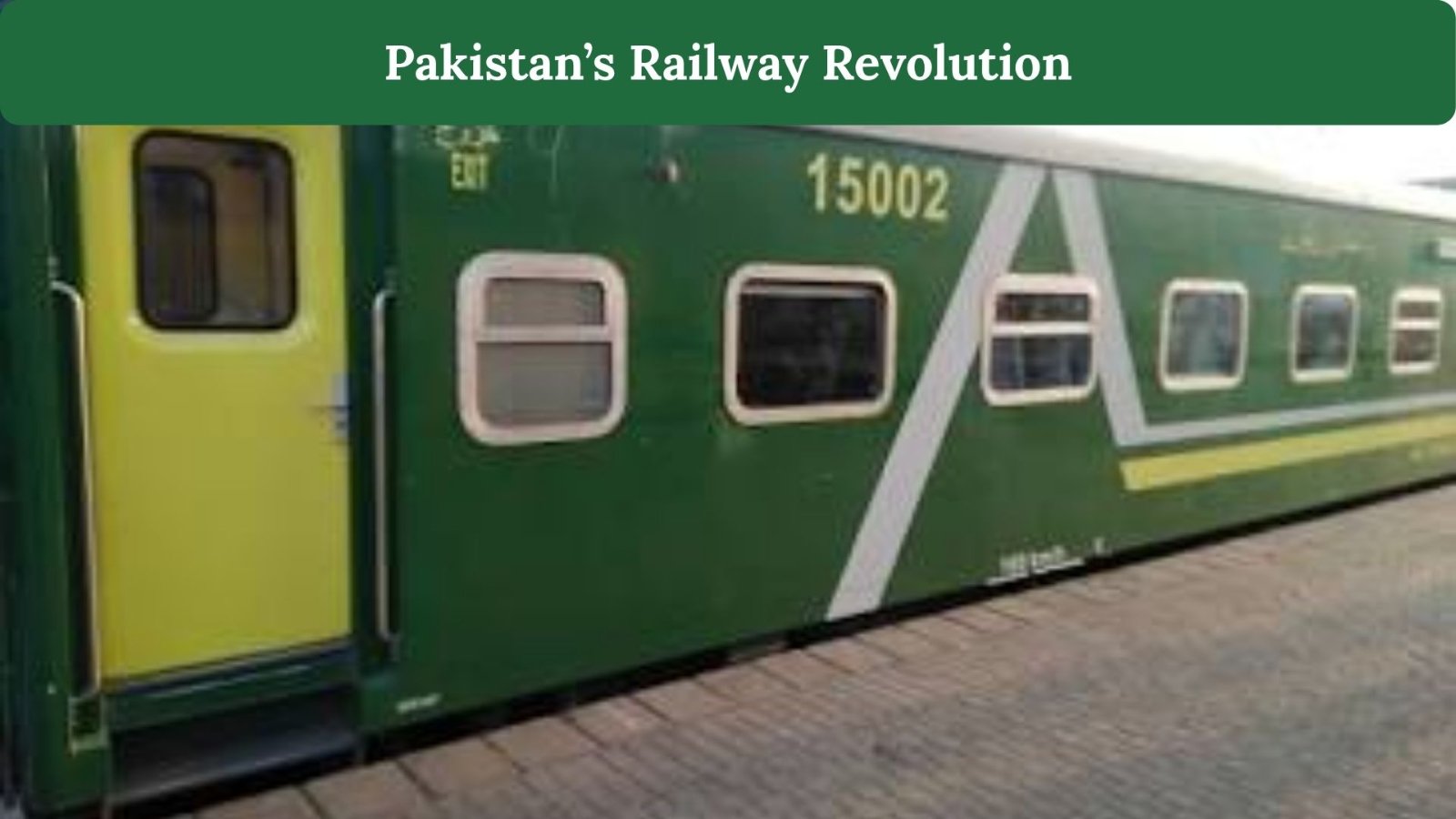 Pakistan’s Railway Revolution: PM Shehbaz Sharif Inaugurates First Modern High-Speed Green Train