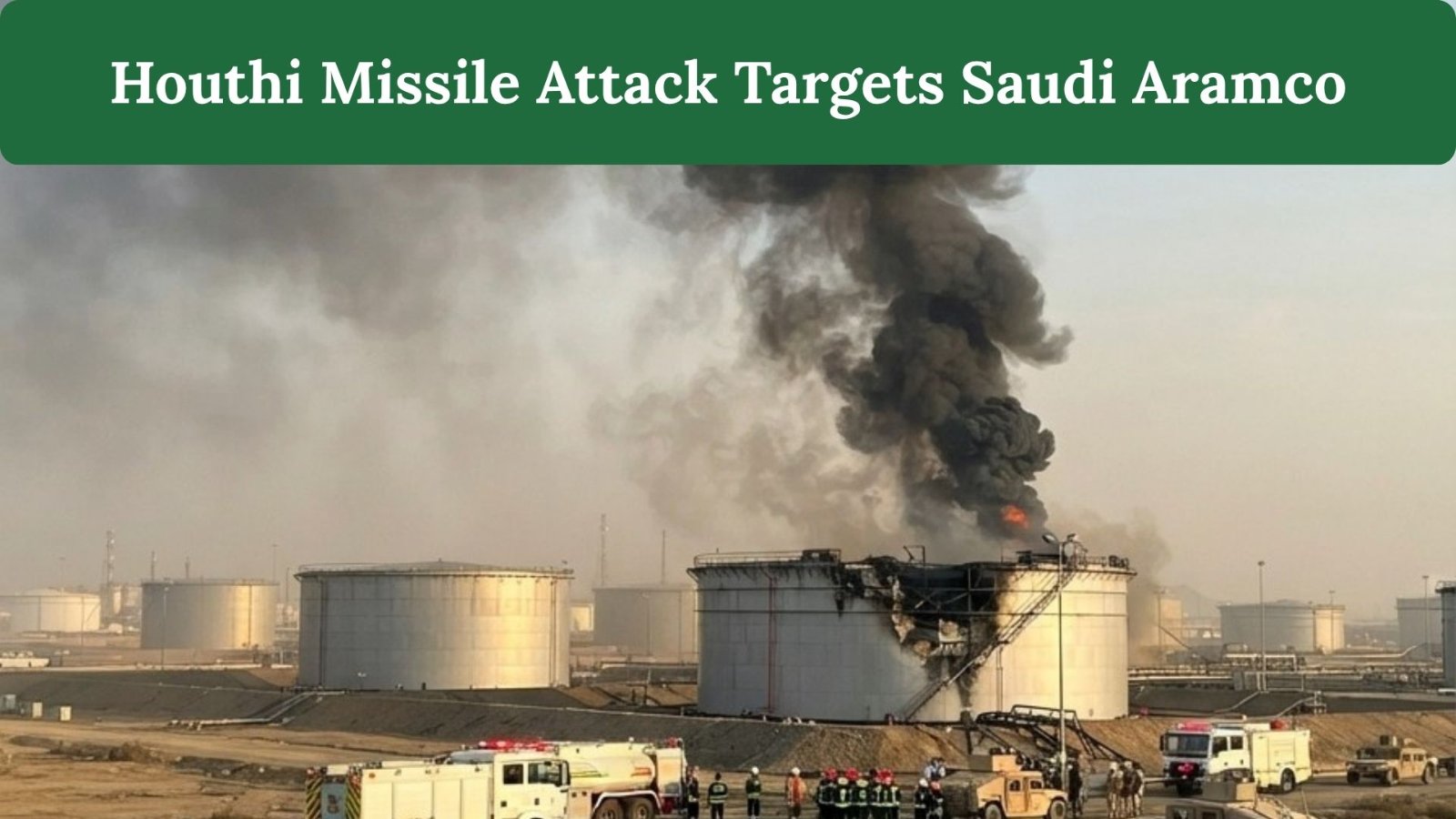 Major Escalation: Houthi Cross-Border Missile Attack Targets Saudi Aramco Facility in Jizan