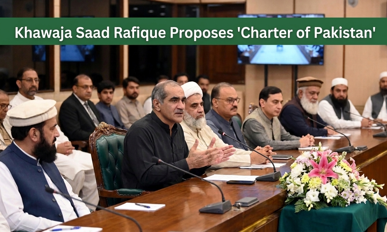 PML-N Leader Khawaja Saad Rafique Proposes 'Charter of Pakistan' to End National Polarization