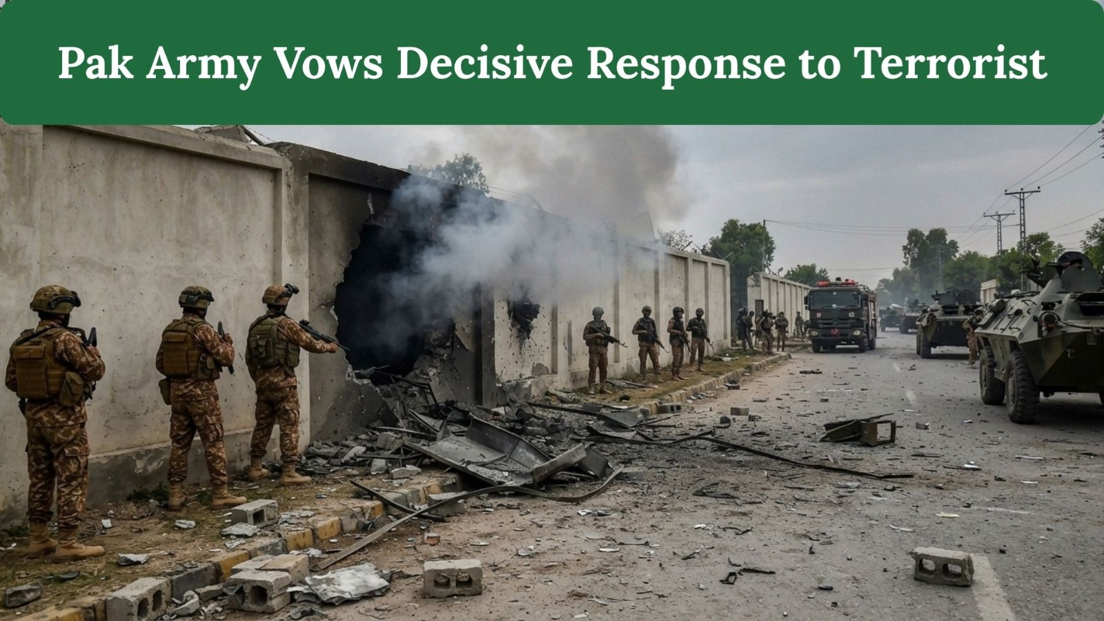 Pakistan Army Vows Decisive Response to Terrorist Desecration of Bannu Cantonment